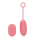 Loveline Ultra Soft Silicone Egg Vibrator with Remote Control - Pink Arabesque
