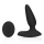 Loveline Smooth Vibrating Anal Plug with Remote Control - Licorice Black