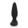 Loveline Smooth Vibrating Anal Plug with Remote Control - Licorice Black