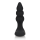 Loveline Beaded Vibrating Anal Plug with Remote Control - Licorice Black