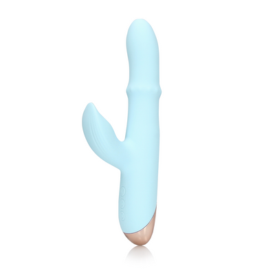 Loveline Pulse Wave and Up-and-Down Moving Ring Vibrator - Arctic Blue