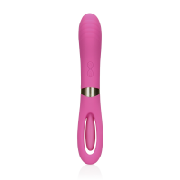 Loveline Double-Sided Flapping and G-Spot Vibrator - Exuberant Pink
