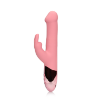 Loveline Rotating Beads Rabbit Vibrator - Pink Arabesque