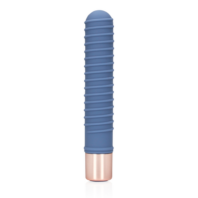 Loveline Ribbed Mini Vibrator - Blue Horizon