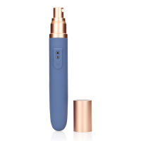 Loveline Travel Vibrator with Lube Compartment and Pump - Blue