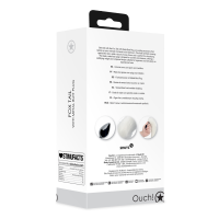 Shots - Ouch! Fox Tail with Metal Butt Plug - White