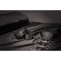 Shots - Ouch! Restraint Harness with Collar and Hand Cuffs - Black