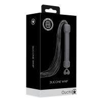 Shots - Ouch! Beginners Silicone Whip - Black