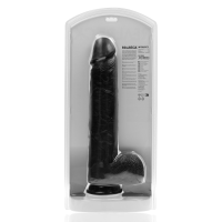 RealRock Extra Large Straight with Balls 15 / 38 cm Black