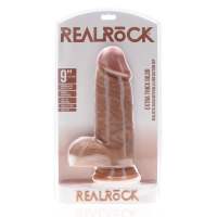 RealRock Extra Thick Straight with Balls 9 / 23 cm Tan
