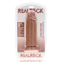 RealRock Extra Thick Straight without Balls 8 / 20,3 cm - Tan