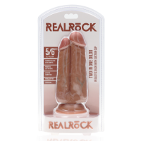 RealRock Two in One Dildo 5/6 - 12,7/15,2 cm Tan