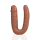 RealRock U Shaped Double Dildo 5 / 12,7 cm - Tan