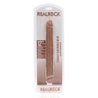 RealRock Slim Double Ended Dong 12 / 30,5 cm - Tan