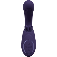 VIVE Gen Triple Motor G-Spot Vibrator with Pulse Wave and Vibrating Bristles - Purple