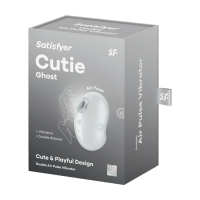Satisfyer Cutie Ghost - Air Pulse Vibrator - Weiß