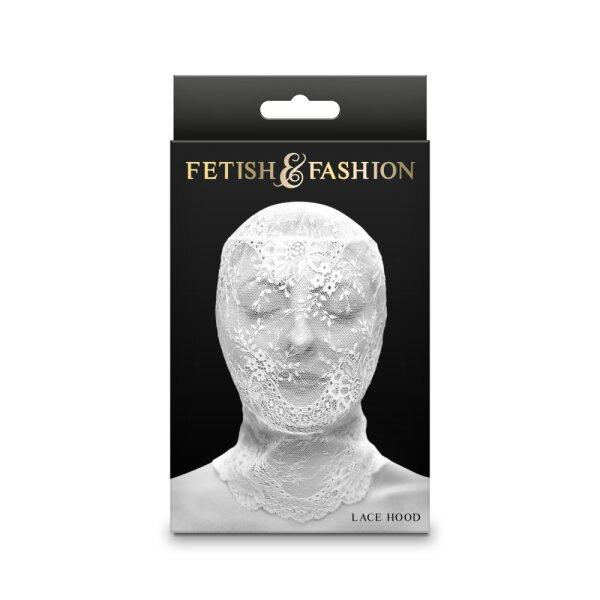 NS Novelties Fetish & Fashion - Lace Hood - White - Alternate Package