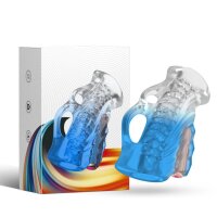 SuckMe Toys Vibrating Masturbator Blue