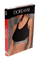 Doreanse Womens Window Detaillierter Sport-BH Black M