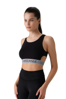 Doreanse Womens Window Detaillierter Sport-BH Black XXL