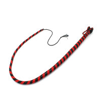 Kiotos Leather Whip Black & Red 120 cm