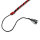 Kiotos Leather Whip Black & Red 120 cm