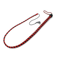 Kiotos Leather Whip Black & Red 140 cm