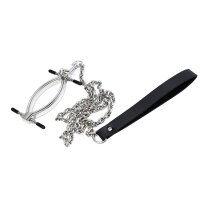 Kiotos Steel Clit Clamp with leash chain