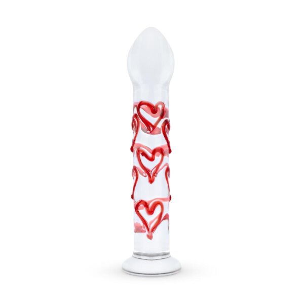 Gildo Glass Dildo With Hearts No.30