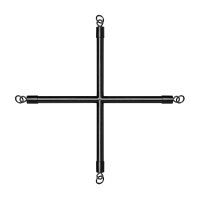 Bedroom Fantasies Hog Tie Cross Bar With Cuffs Black