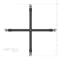Bedroom Fantasies Hog Tie Cross Bar With Cuffs Black