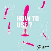 Teazers Pleasure Pump With G-Spot Vibrator - Pink
