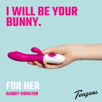 Teazers Realistischer Rabbit Vibrator - Pink