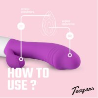 Teazers Realistic Rabbit Vibrator - Purple