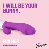 Teazers Realistic Rabbit Vibrator - Purple