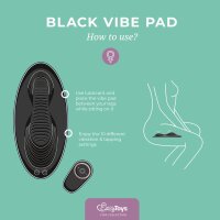 EasyToys Vibe Pad with double vibration and remote control Black