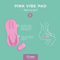 EasyToys klopfendes und vibrierendes Vibe Pad Rosa