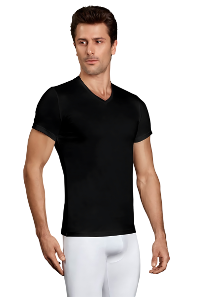 Doreanse Herren Thermal Kurzarm-T-Shirt schwarz S - XXL