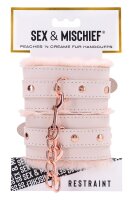Sportsheets Peaches n Creame - Pelzhandschellen rosa