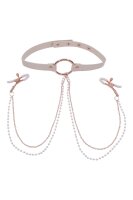 Peaches n Creame - collar with nipple clamps