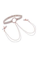 Peaches n Creame - collar with nipple clamps