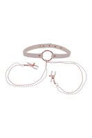 Peaches n Creame - collar with nipple clamps