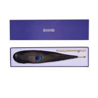 Sevanda Natural Peacock Flirting Feather Tickler