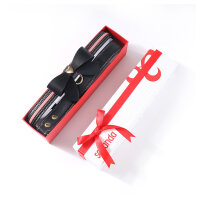 Sevanda Love Heart Butterfly Leather Collar Set Black Pink