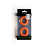 Sport Fucker Liquid Silicone Ready Rings 2 Stück Orange