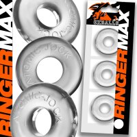 Oxballs RINGER MAX 3-Pack Cockrings Clear