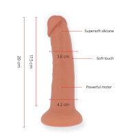 Oninder Medium Bogota Vibrator Dildo 9 Speeds Natural 22...