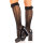 Leg Avenue Knee-high socks with frills One Size Black