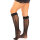 Leg Avenue Knee-high socks with frills One Size Black