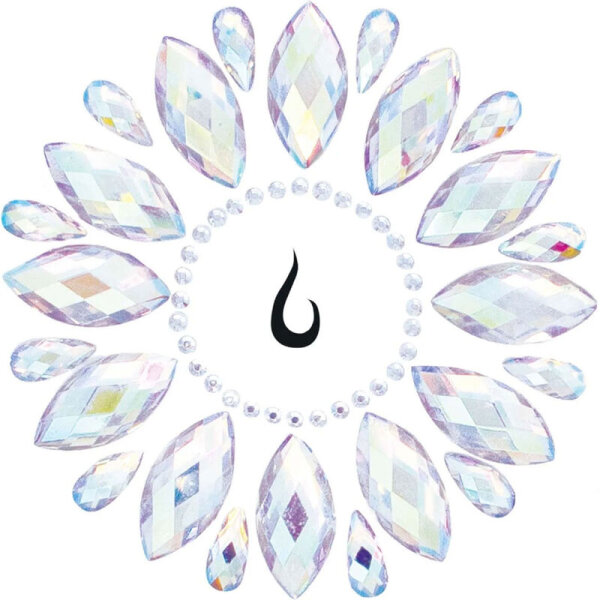 Leg Avenue Selbsklebender Körperschmuck Strasssteine Blume
